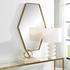 Ankara Brass Hexagon Mirror by Uttermost