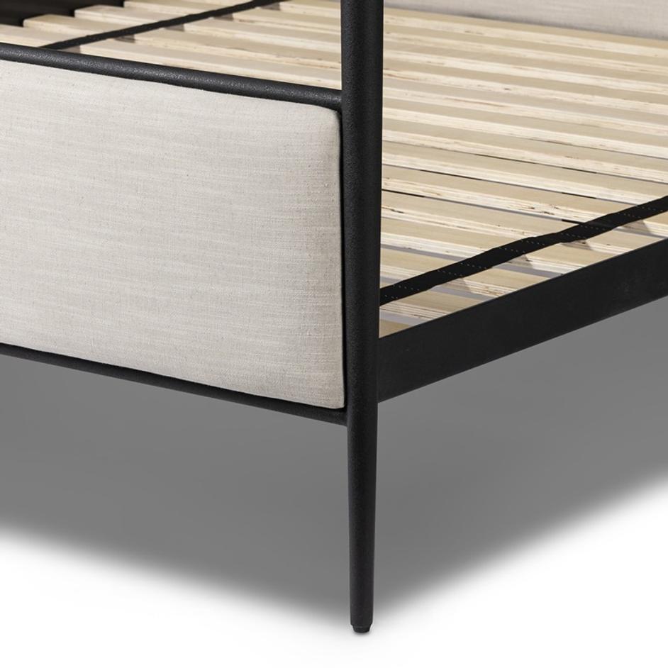 Xander Canopy King Bed - Savoy Parchment by Four Hands