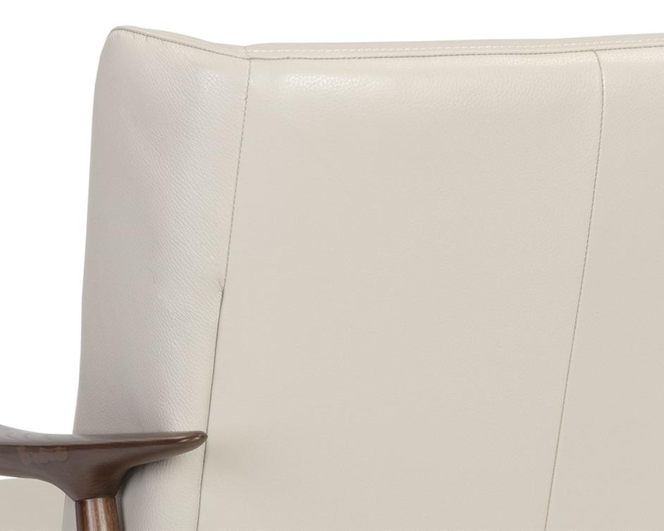 Azella Lounge Chair - Manchester Stone Leather by Sunpan