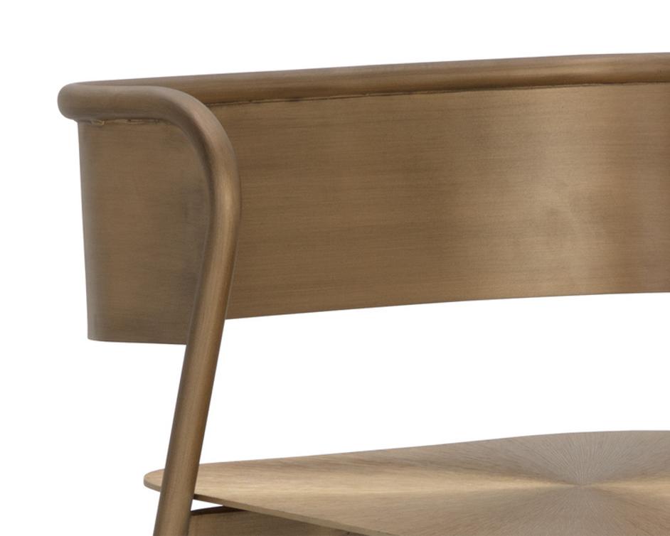 KEANU BARSTOOL - ANTIQUE GOLD by Sunpan