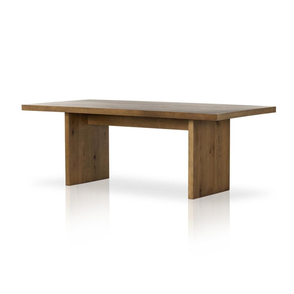 Eaton Dining Table - Amber Oak Resin by Four Hands