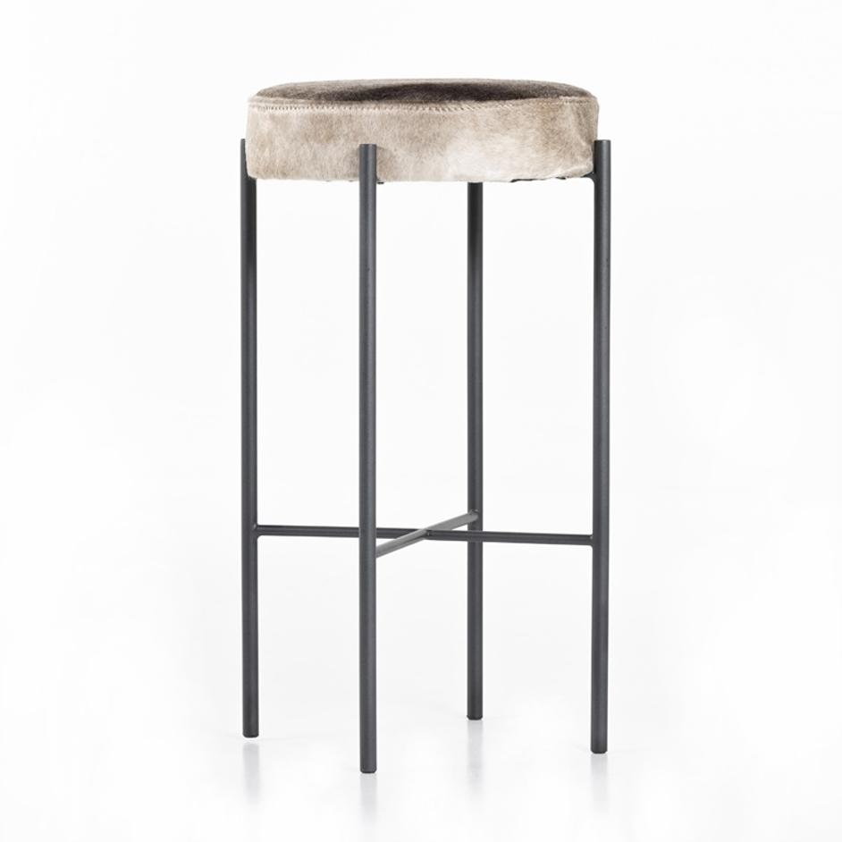 Nocona Stool In Speckled Hide In Bar by FOUR HANDS