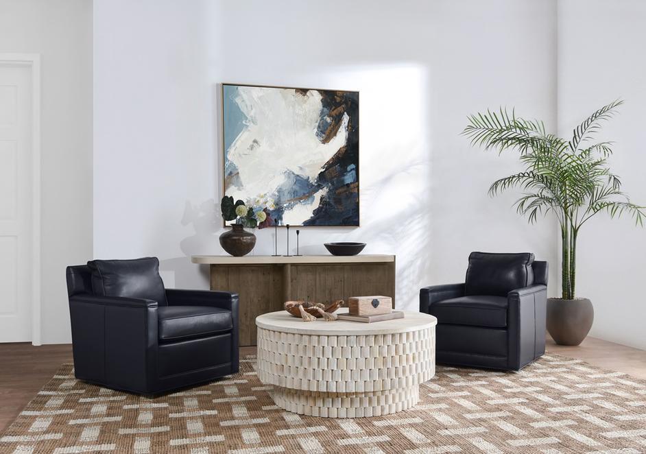 Norwood Mango Wood 40" Round Coffee Table by Classic Home