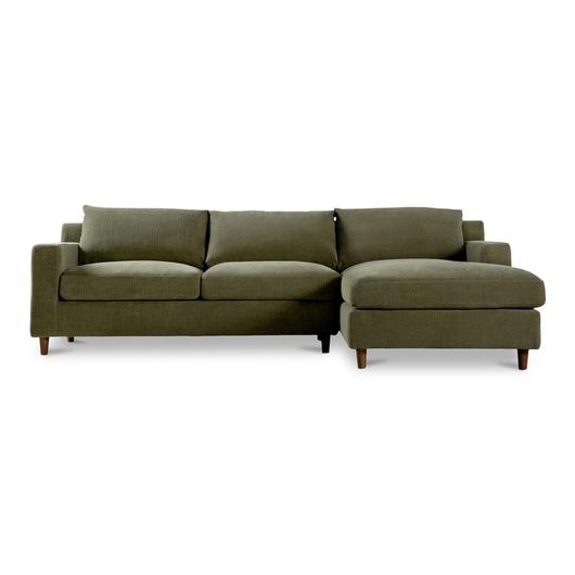 Hutton Right Sectional Olive by Moes Home