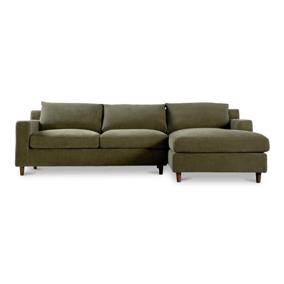Hutton Right Sectional Olive by Moes Home