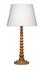 Revolution Wood Table Lamp with Linen Shade, Natural by Jamie Young