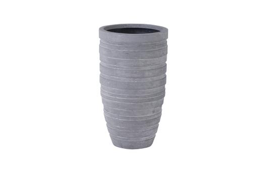 June Slim Planter, Raw Gray, Small by PHILLIPS COLLECTION