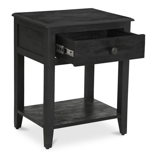 Corrine Nightstand Antique Black by Moes Home