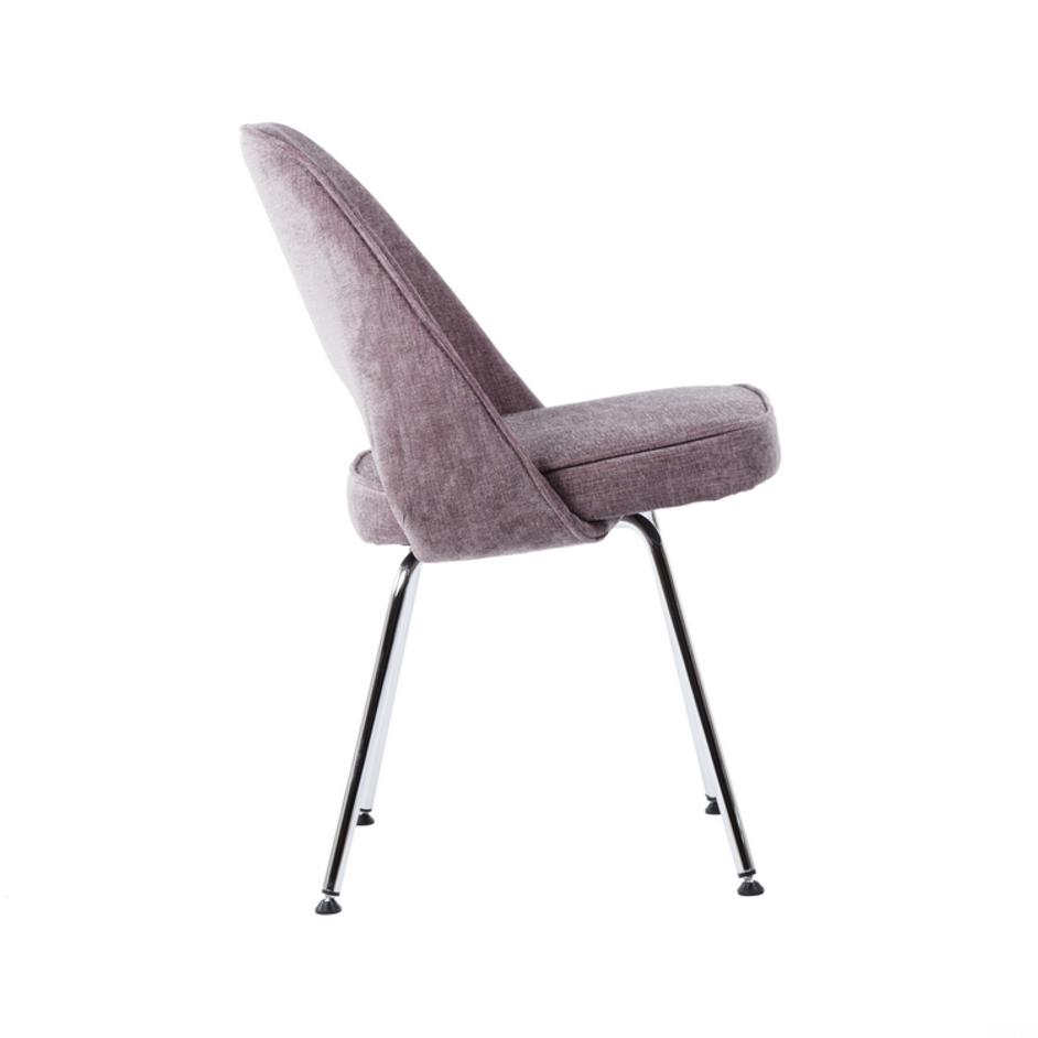 Johnson Dining  Side Chair - Heathered velvet purp by GALLA HOME