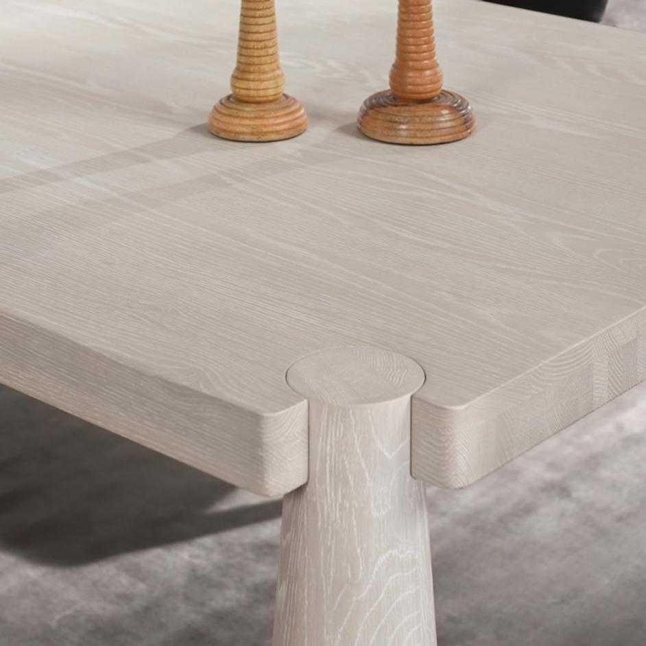 Atrop Oak Wood 102" Dining Table by Classic Home