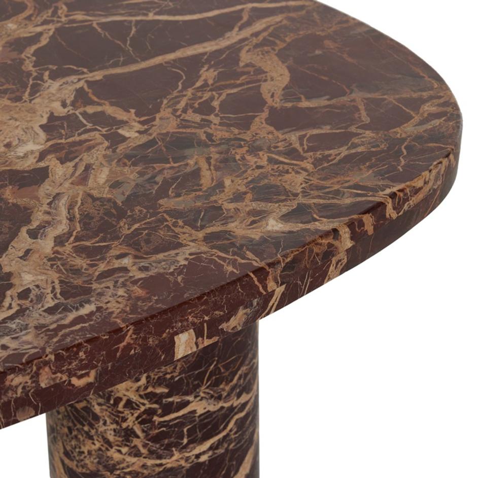 Zion Coffee Table - Merlot Marble by Four Hands