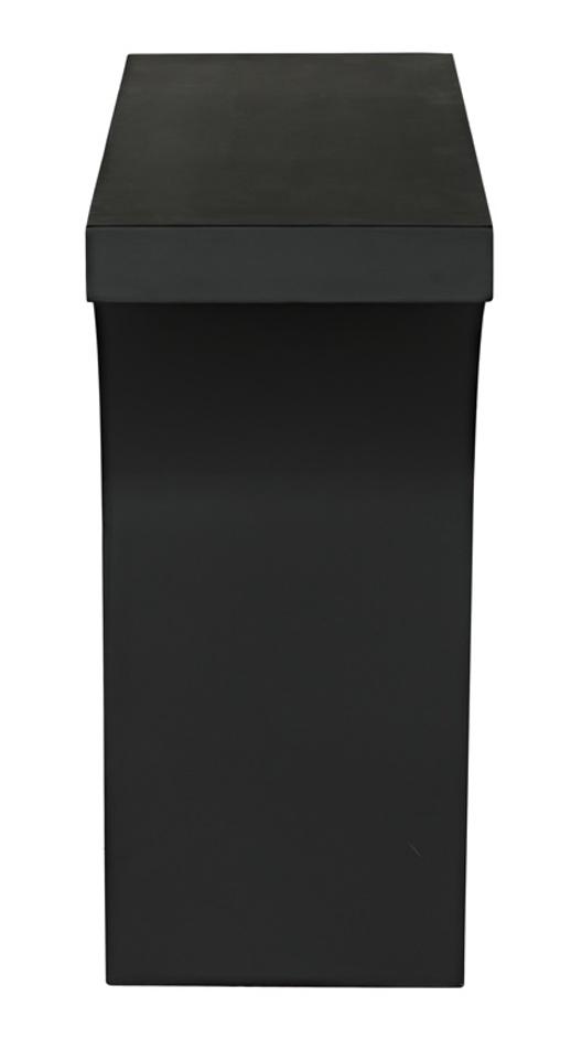 Maximus Console/Side Table, Black Steel by Noir Furniture