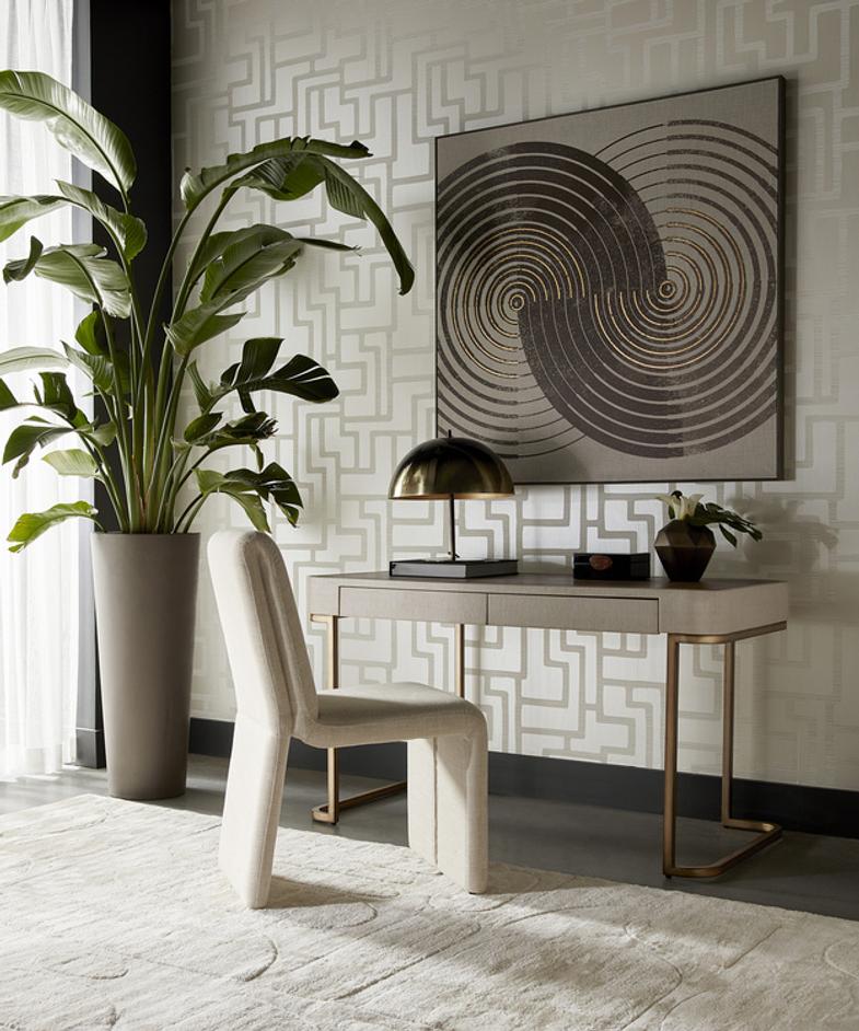 CARUSO HAND-LOOMED RUG - CREAM / IVORY - 8' X 10' by Sunpan