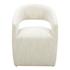 Barrow Rolling Dining Chair White Mist by Moes Home