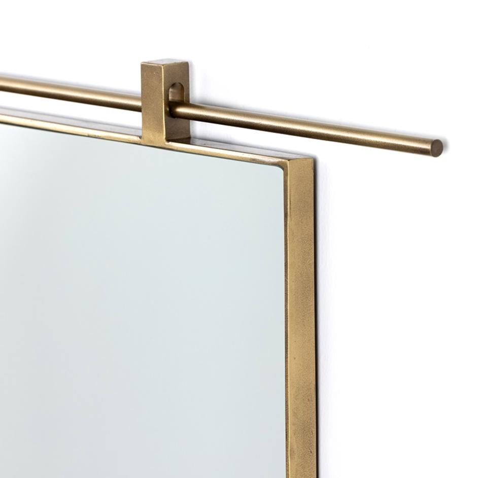 Chico Mirror In Antique Brass by FOUR HANDS