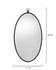 Wade Iron Oval Wall Mirror, Black by Jamie Young