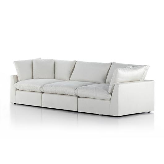Stevie 3Pc Sectional Sofa In Anders Ivory by FOUR HANDS