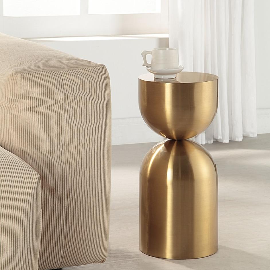 Golden Vessel Modern Accent Table by Uttermost