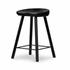 Barrett Stool In Matte Black Parawd In Counter by FOUR HANDS