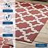 Selena Moroccan Trellis 4X6 Indoor And Outdoor Area Rug In Red And Beige by Modway Furniture