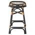 Damara Rattan Counter Stool In Black  by New Pacific Direct