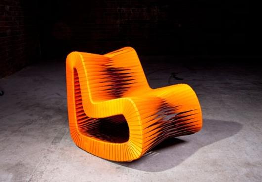 Seat Belt Rocking Chair,Orange     by PHILLIPS COLLECTION