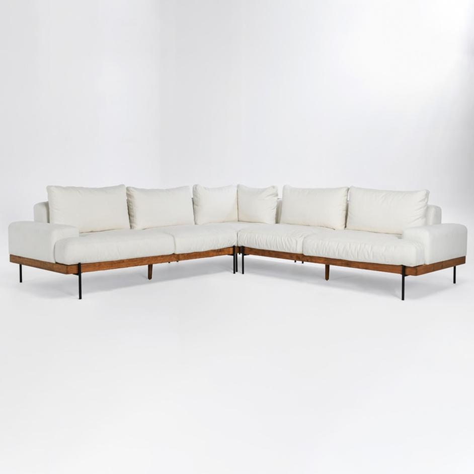 Faro Sectional White by Classic Home