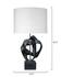 Intertwined Table Lamp with Linen Shade, Black by Jamie Young
