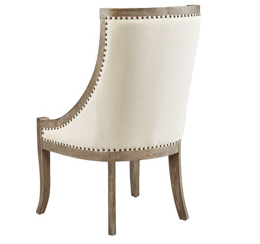 Linen Scoop Chair by Furniture Classics