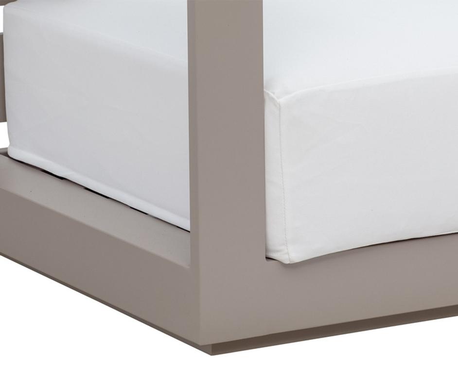 TAVIRA ARMCHAIR - GREIGE - STINSON WHITE by Sunpan