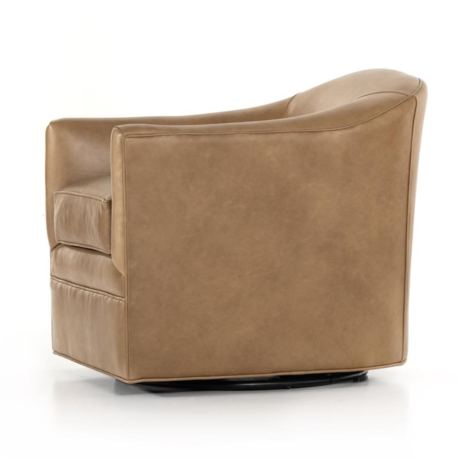 Quinton Swivel Chair In Ontario Taupe by FOUR HANDS