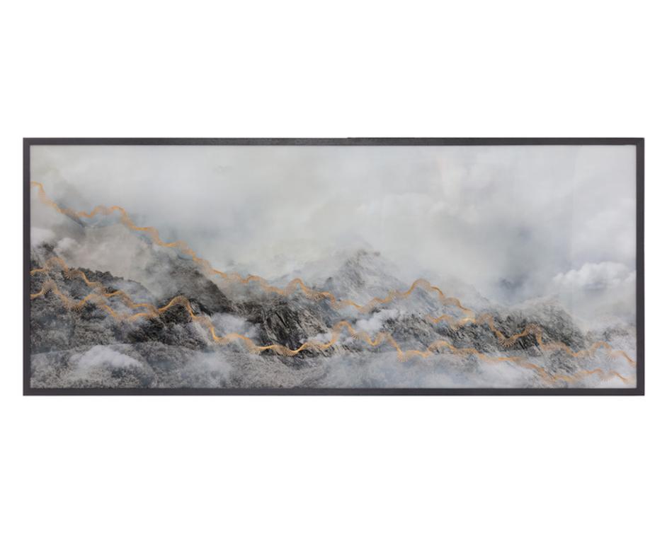 MYSTIC MOUNTAIN - 72" X 30" - BLACK FRAME by Sunpan