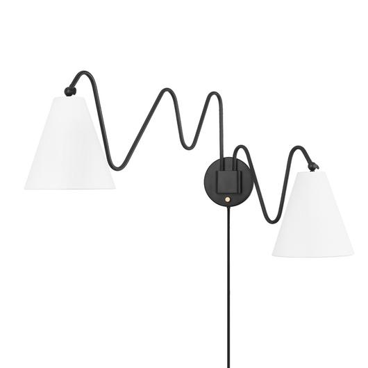 Onda Plug-in Sconce by Mitzi
