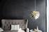 Silvia Hardwired Pendant in Brass Foil Finish with White Cord by UMAGE