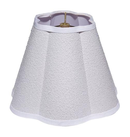 Scalloped 100% White Polyester Shade, Small by Jamie Young