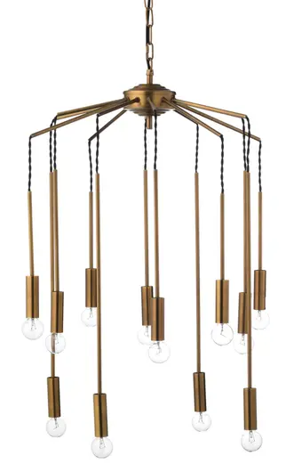 Cascade 12-Light Metal Chandelier by Jamie Young