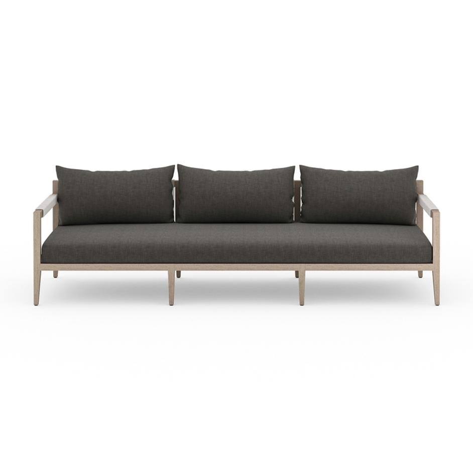 Sherwood Outdoor Sofa In 93" In Brown/Charcoal by FOUR HANDS