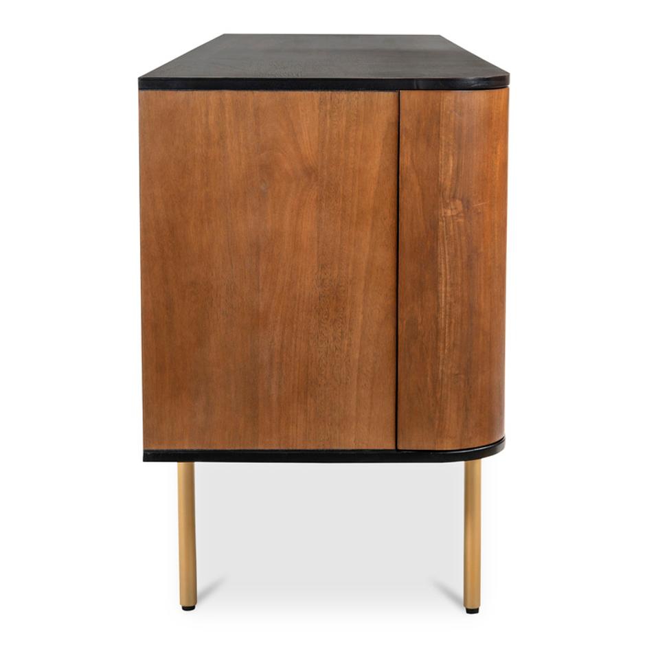 Dionne 4 Door Sideboard Brass by Moes Home