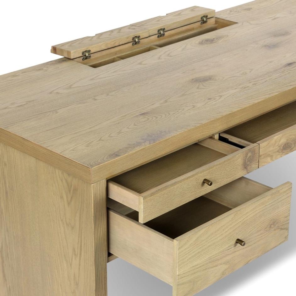Torrington Desk - Sandy Oak Resawn by Four Hands
