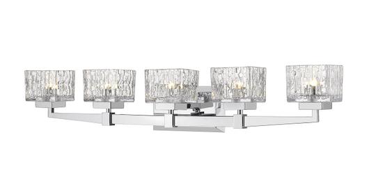 Rubicon 5 Light Vanity in Chrome Finish by Z-Lite