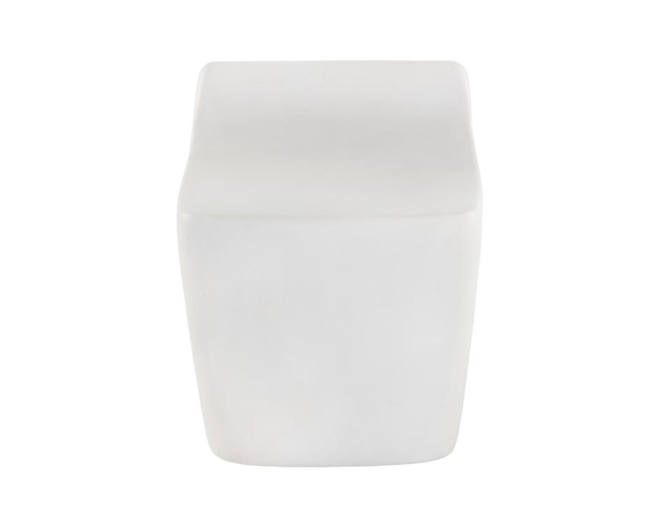 LEDGER STOOL - WHITE by Sunpan