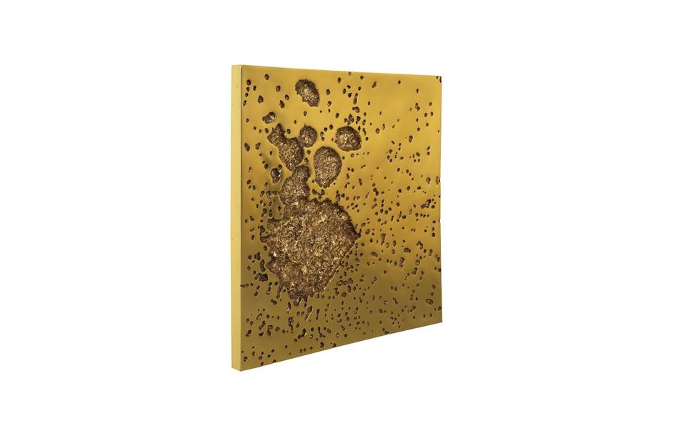 Splotch Wall Art, Square, Gold Leaf by PHILLIPS COLLECTION