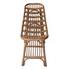Damara Rattan Bench w/ Shelf In Canary Brown  by New Pacific Direct