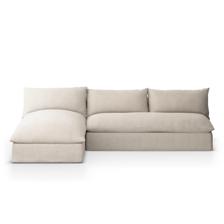 Grant Outdoor 2 Pc Sectional In Faye Sand by FOUR HANDS