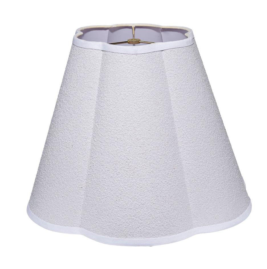 Scalloped 100% White Polyester Shade, Large by Jamie Young