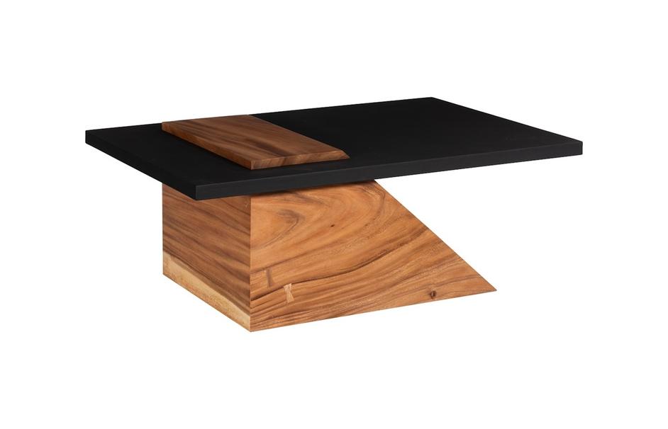 Slant Coffee Table, Natural/Black by Phillips Collection