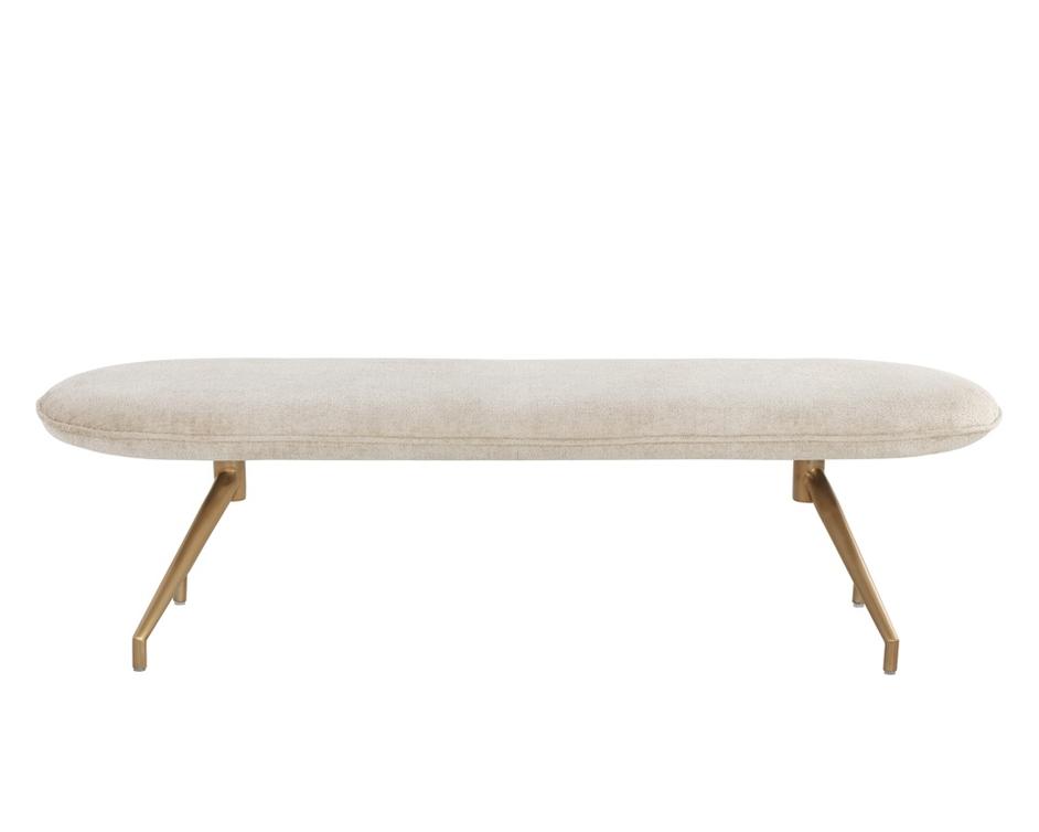 ELOWEN BENCH - BERGEN TAUPE by Sunpan
