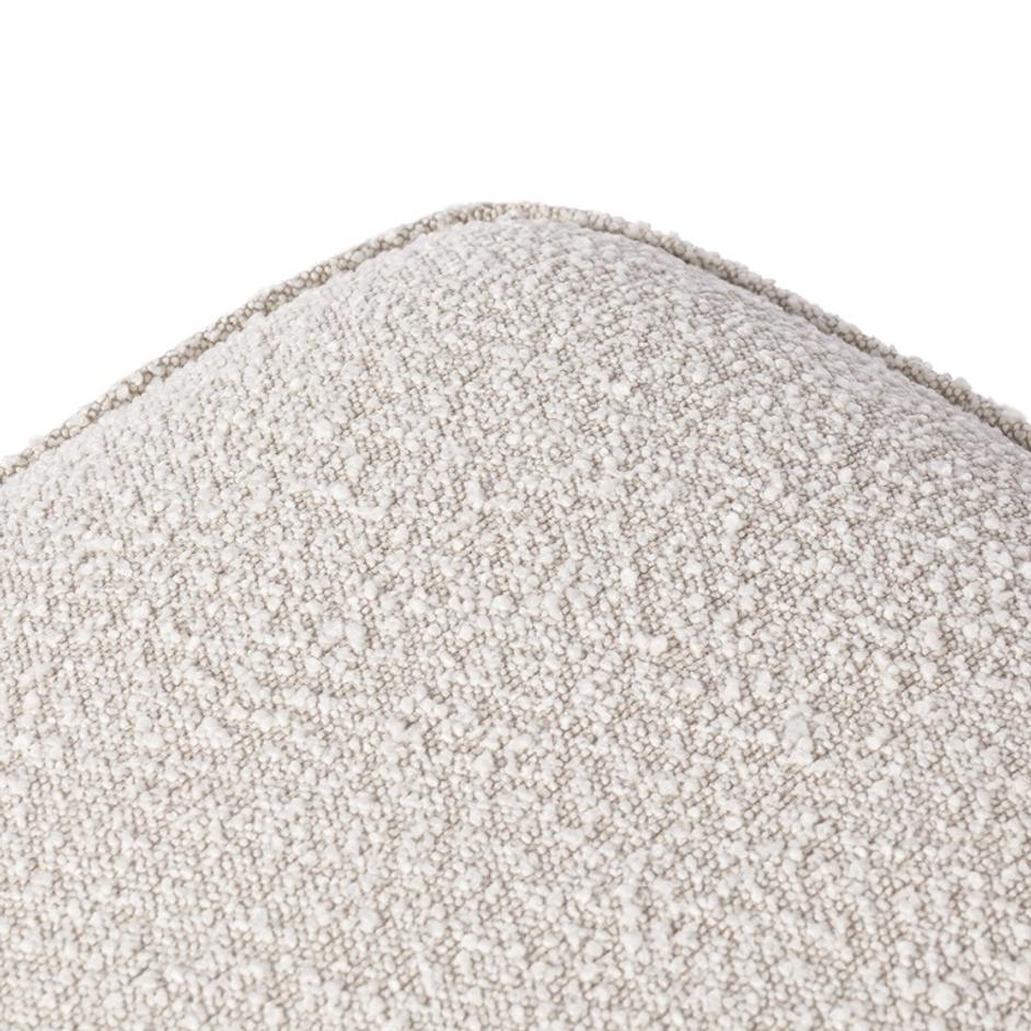 Sinclair Square Ottoman In Knoll Natural by Four Hands