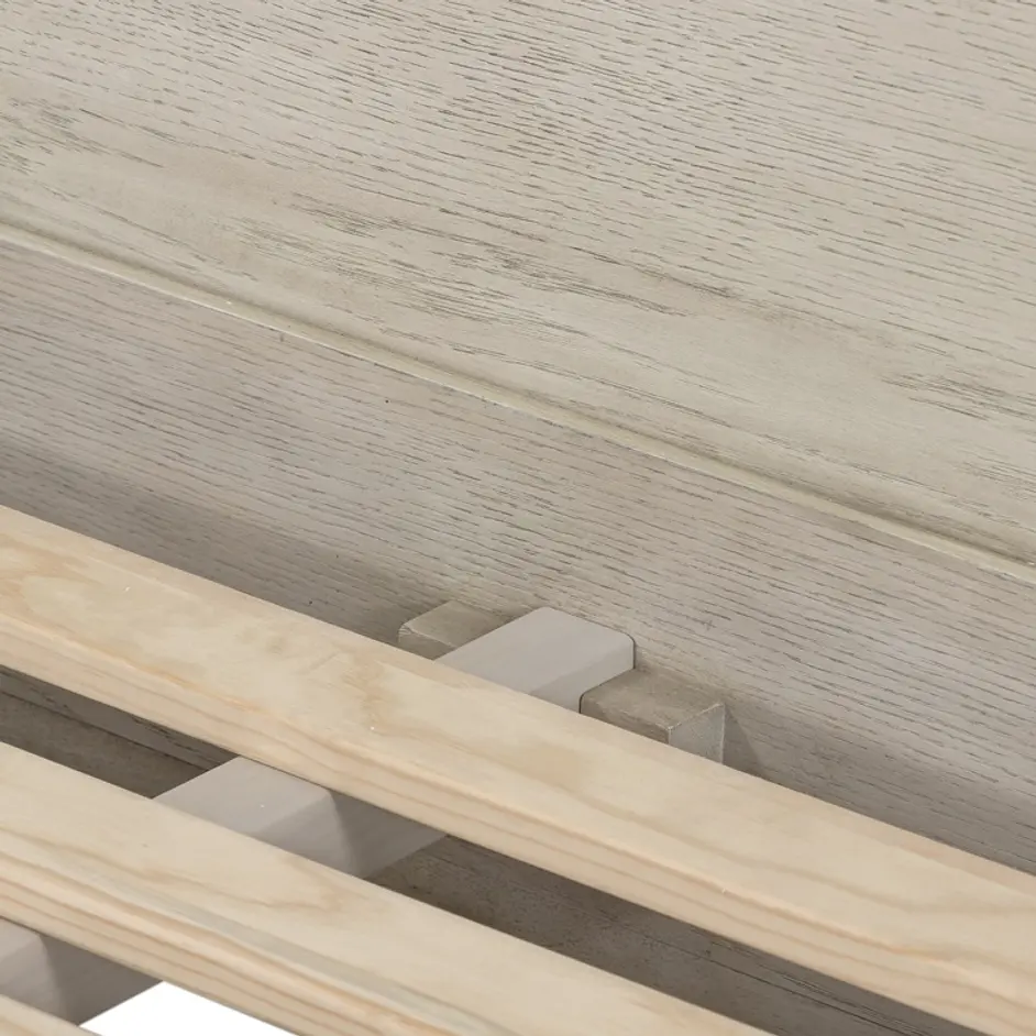 Viggo Bed In Vintage White Oak In King by FOUR HANDS