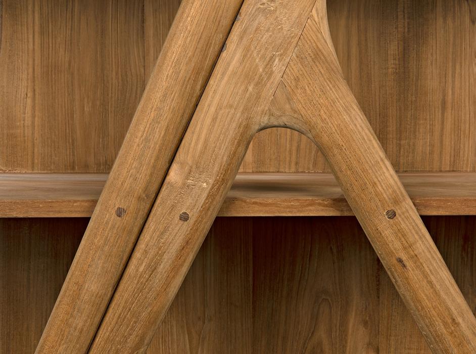 Vetra Bookcase, Teak by Noir Furniture